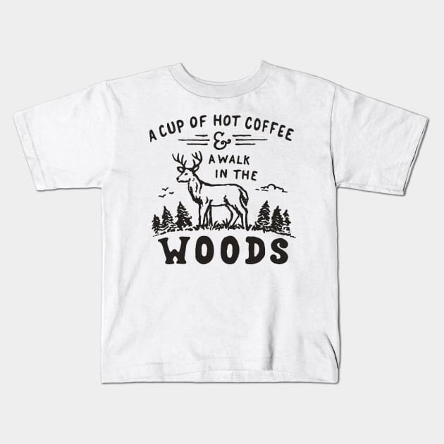 A Walk in the Woods - Hiking Kids T-Shirt by AbundanceSeed